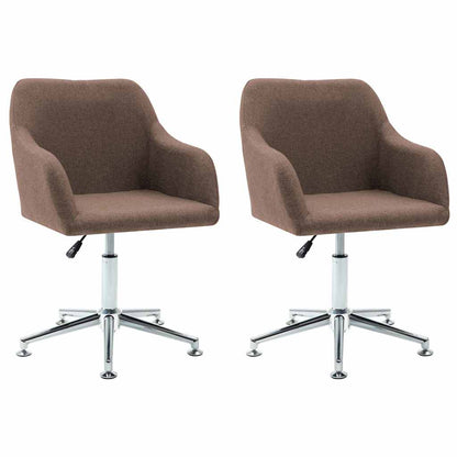 Eetkamerstoelen Draaibaar Stof 2