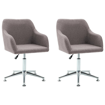 Eetkamerstoelen Draaibaar Stof 2