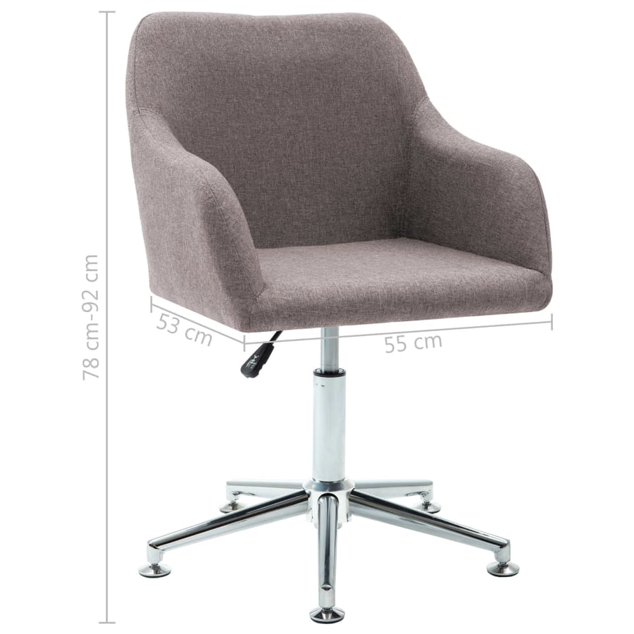 Eetkamerstoelen Draaibaar Stof 2