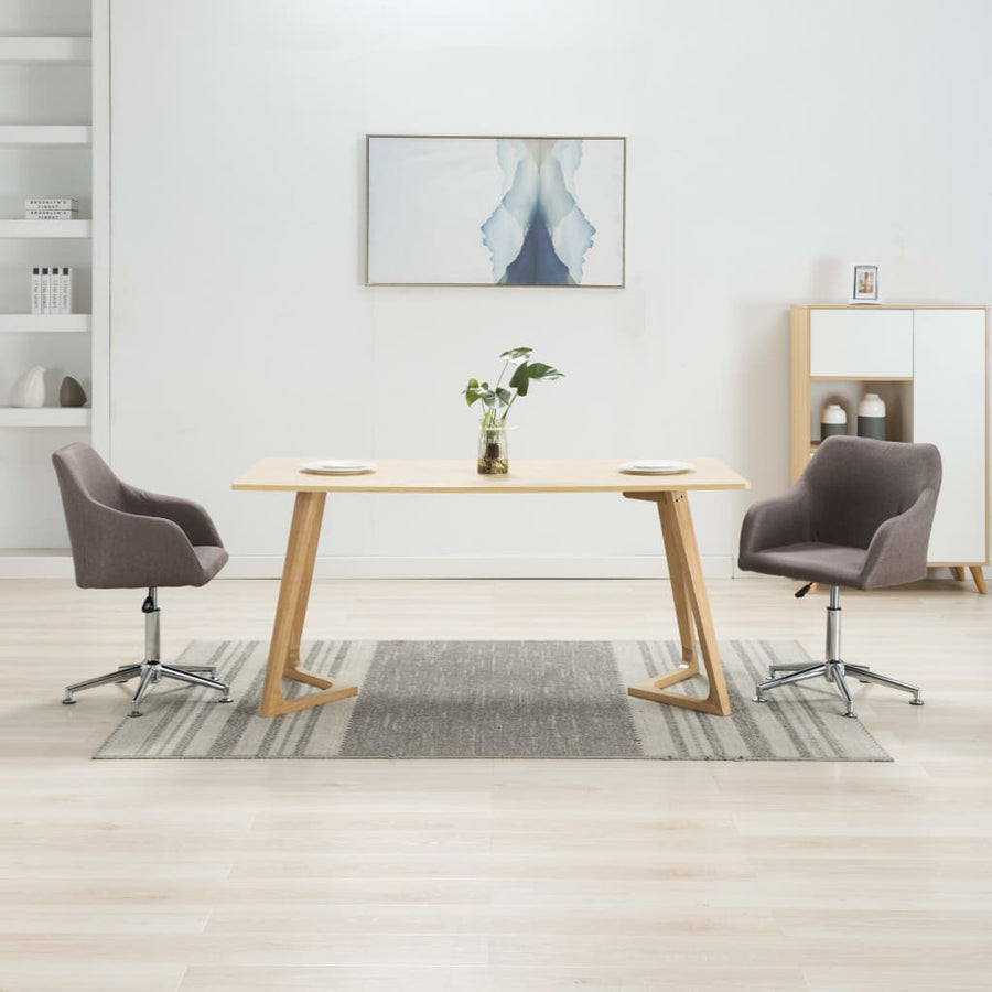 Eetkamerstoelen Draaibaar Stof 2