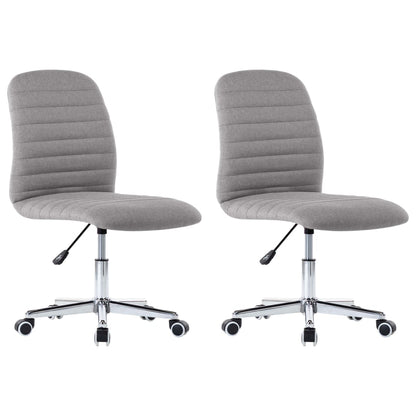 Eetkamerstoelen Stof 2 Lichtgrijs