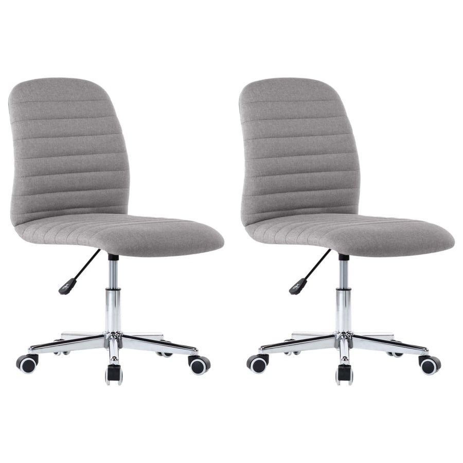 Eetkamerstoelen Stof 2 Lichtgrijs