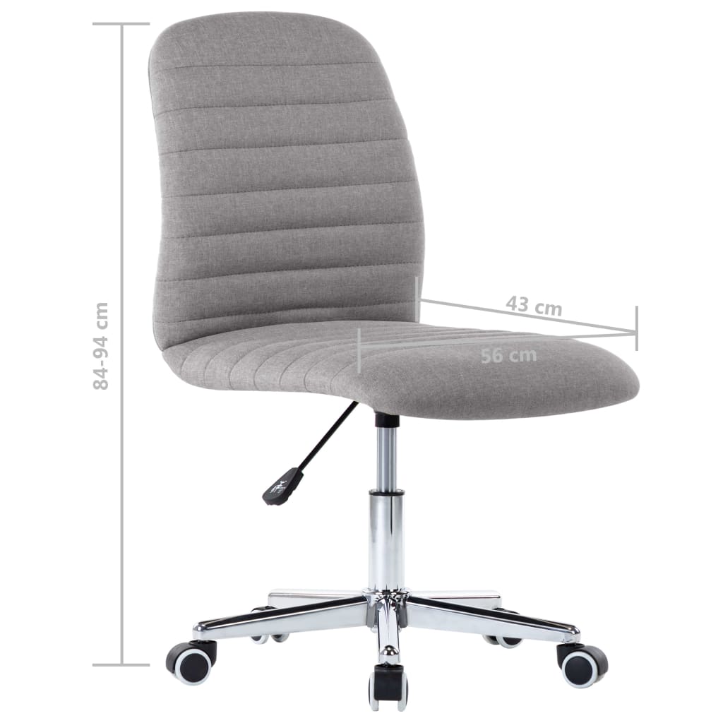 Eetkamerstoelen Stof 2 Lichtgrijs