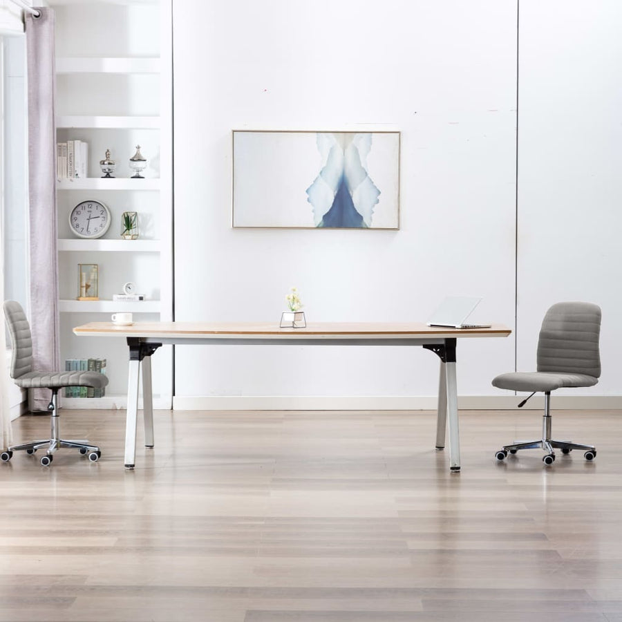 Eetkamerstoelen Stof 2 Lichtgrijs