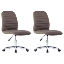 Eetkamerstoelen Draaibaar Stof 2 Taupe