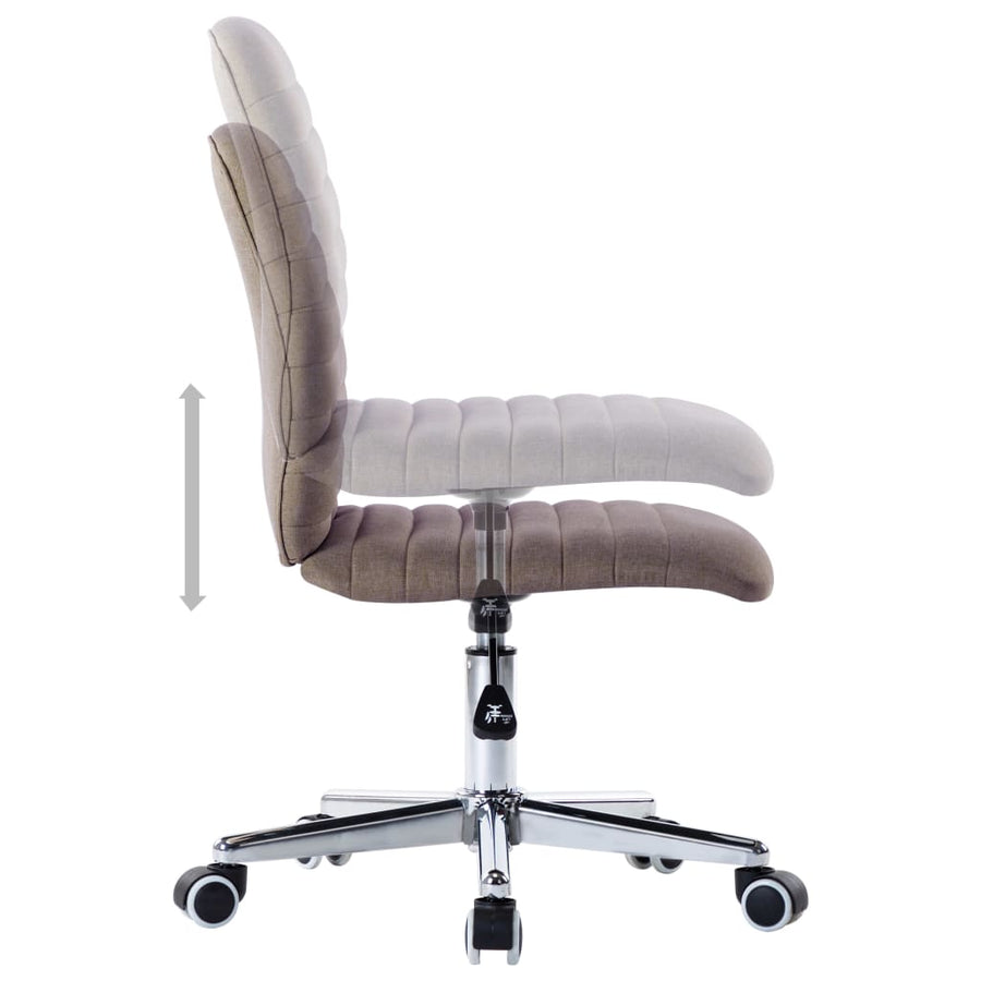 Eetkamerstoelen Draaibaar Stof 2 Taupe