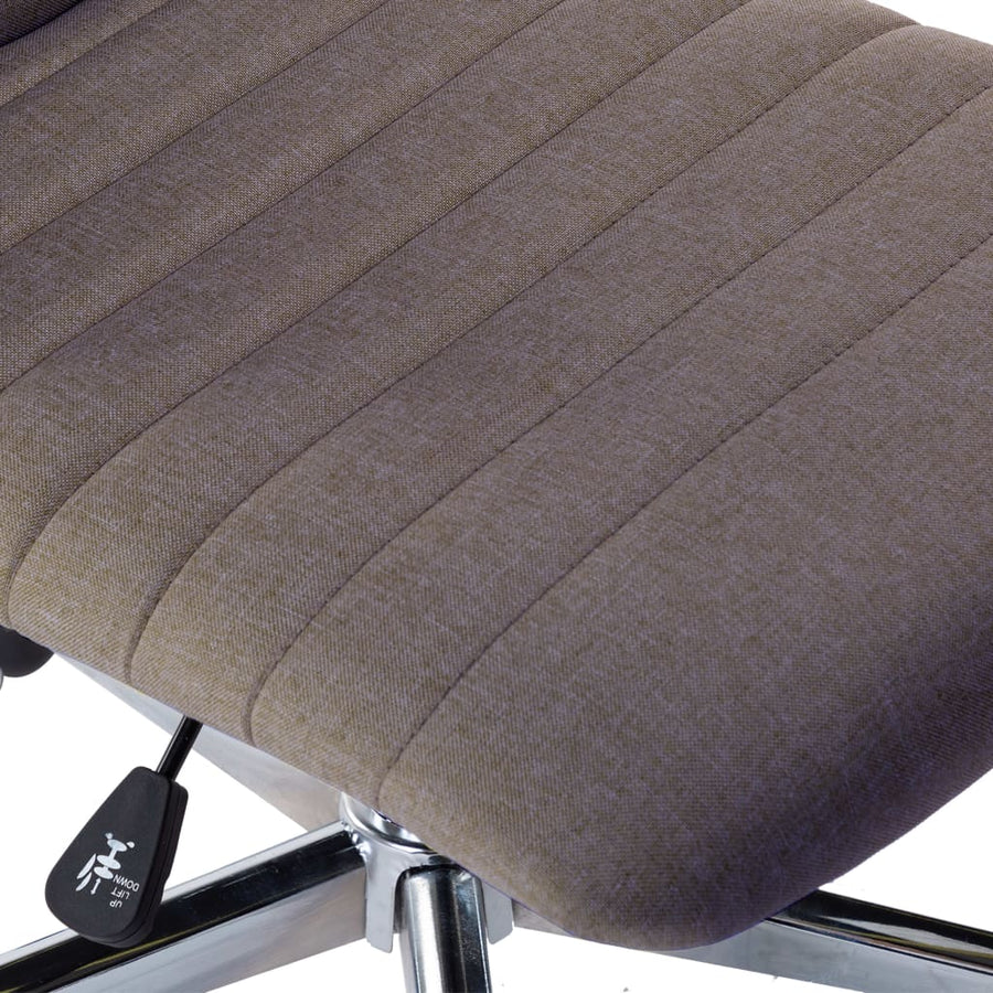 Eetkamerstoelen Draaibaar Stof 2 Taupe
