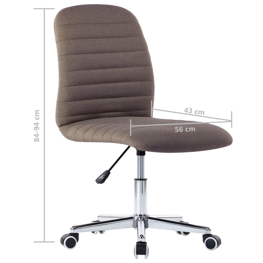 Eetkamerstoelen Draaibaar Stof 2 Taupe