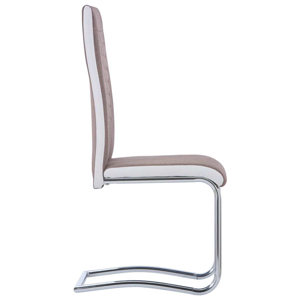 Eetkamerstoelen 2 St Stof Bruin