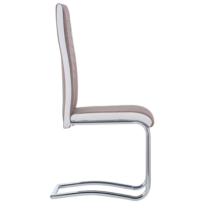 Eetkamerstoelen 2 St Stof Bruin