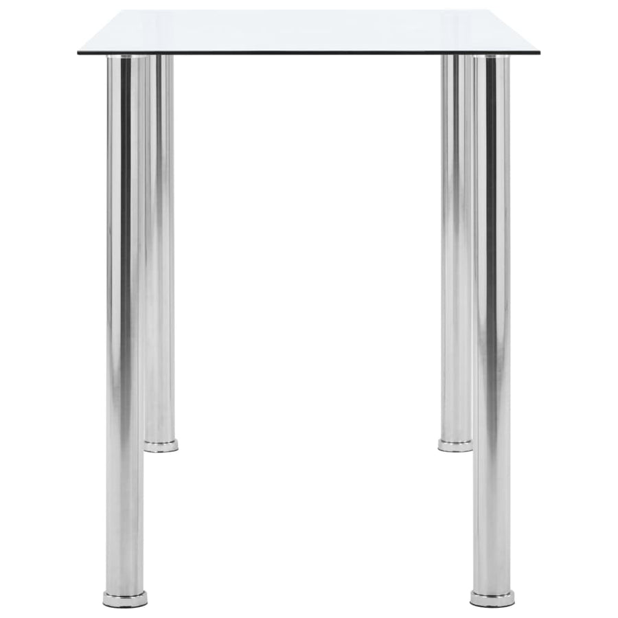 Eettafel 120X60X75 Cm Gehard Glas Transparant