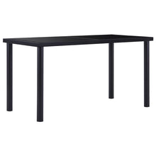 Eettafel 140X70X75 Cm Gehard Glas Zwart