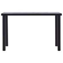 Eettafel Mdf Zwart En Betongrijs 120 x 60 x 75 cm