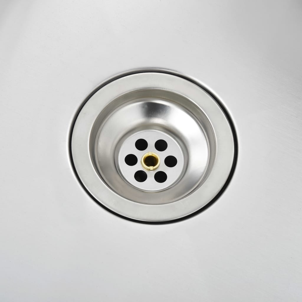 Gootsteen Handgemaakt Roestvrij Staal 59 x 44 x 20 cm Zilver