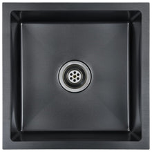 Gootsteen Handgemaakt Roestvrij Staal 44 x 44 x 20 cm Zwart