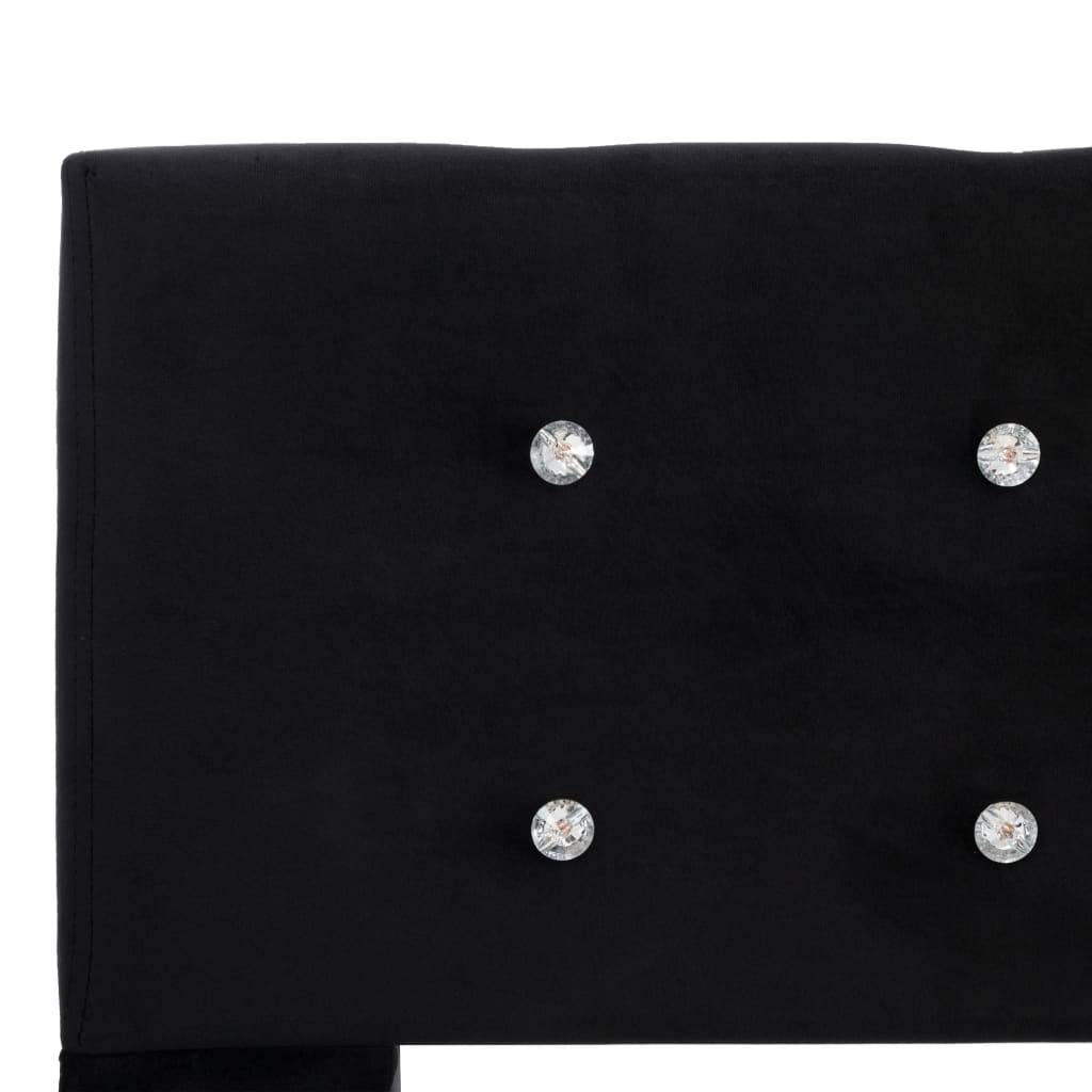 Bedframe fluweel zwart 180x200 cm