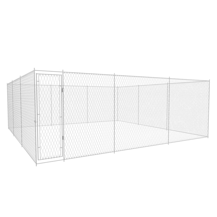 Hondenkennel Voor Buiten Gegalvaniseerd Staal 570 x 570 x 185 cm
