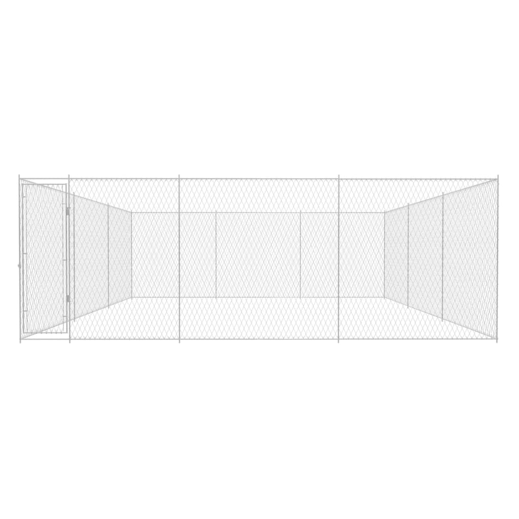 Hondenkennel Voor Buiten Gegalvaniseerd Staal 570 x 570 x 185 cm