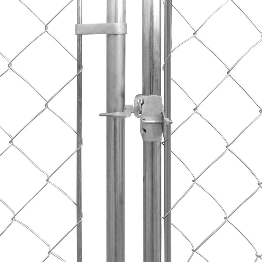 Hondenkennel Voor Buiten Gegalvaniseerd Staal 570 x 570 x 185 cm