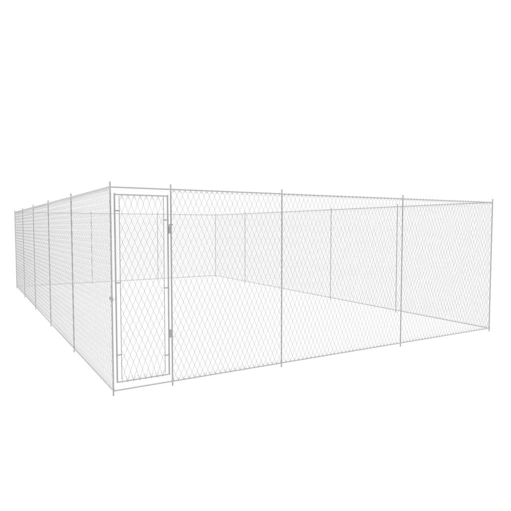 Hondenkennel Voor Buiten Gegalvaniseerd Staal 950 x 570 x 185 cm