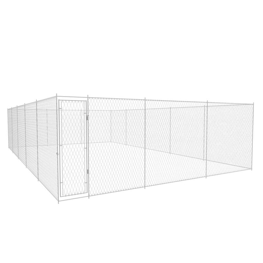 Hondenkennel Voor Buiten Gegalvaniseerd Staal 950 x 570 x 185 cm