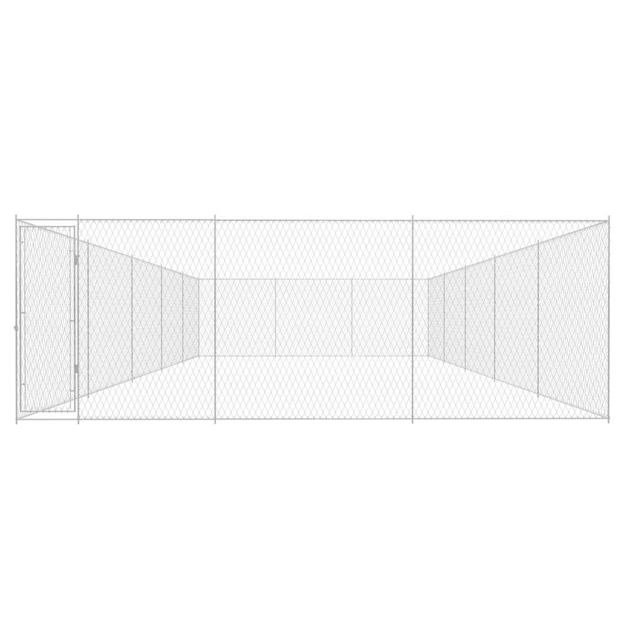 Hondenkennel Voor Buiten Gegalvaniseerd Staal 950 x 570 x 185 cm