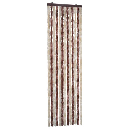 Vliegengordijn 56x185 cm chenille beige en lichtbruin 56 x 185 cm Beige en lichtbruin