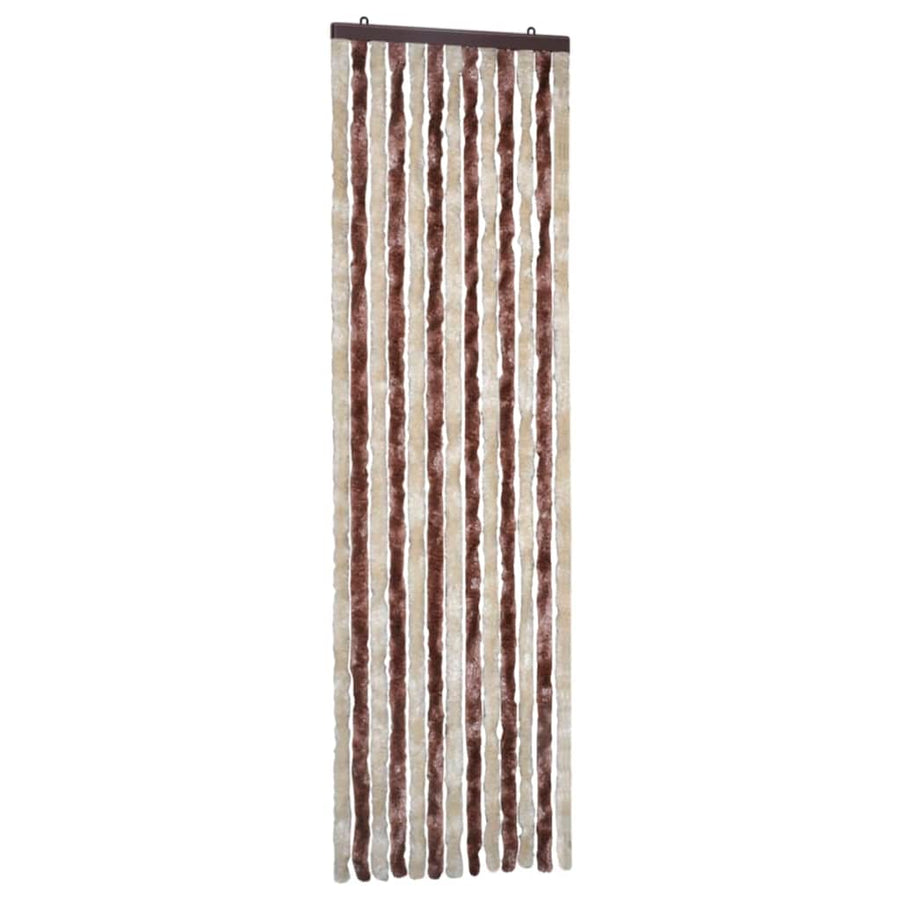 Vliegengordijn 56x185 cm chenille beige en lichtbruin 56 x 185 cm Beige en lichtbruin