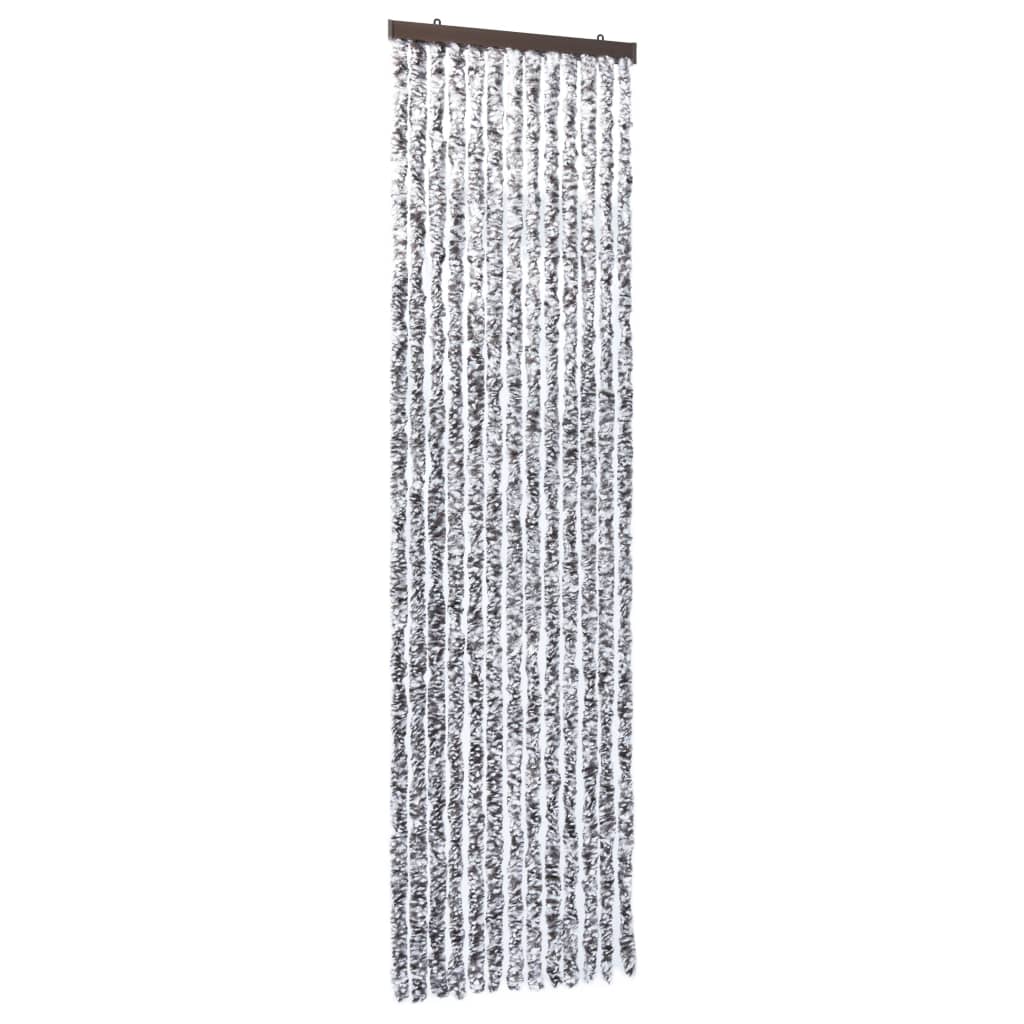Vliegengordijn Chenille 56 x 185 cm Bruin en beige