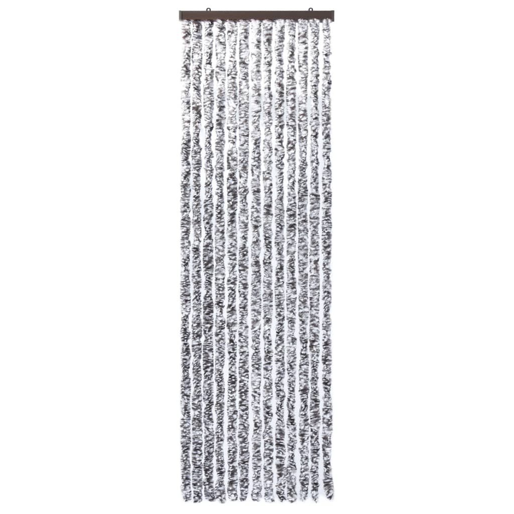 Vliegengordijn Chenille 56 x 185 cm Bruin en beige