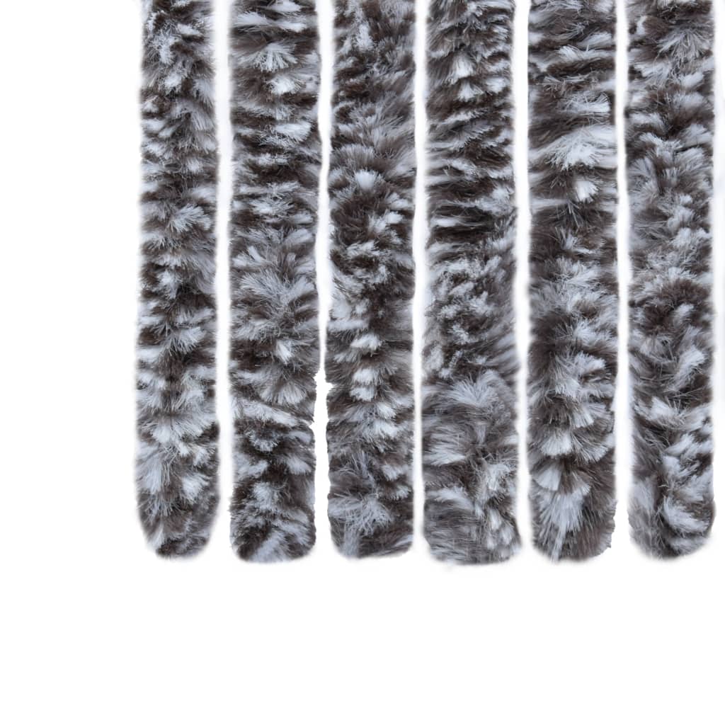 Vliegengordijn Chenille 56 x 185 cm Bruin en beige