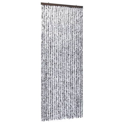 Vliegengordijn 90x220 cm chenille bruin en beige 90 x 220 cm Bruin en beige