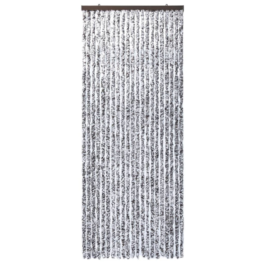 Vliegengordijn 90x220 cm chenille bruin en beige 90 x 220 cm Bruin en beige