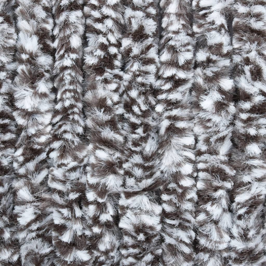 Vliegengordijn 90x220 cm chenille bruin en beige 90 x 220 cm Bruin en beige