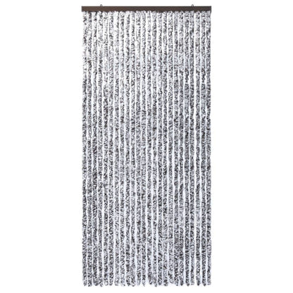 Vliegengordijn 100x220 cm chenille bruin en beige 100 x 220 cm Bruin en beige