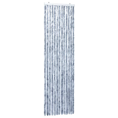 Vliegengordijn 56x185 cm chenille zilverkleurig 56 x 185 cm Zilver