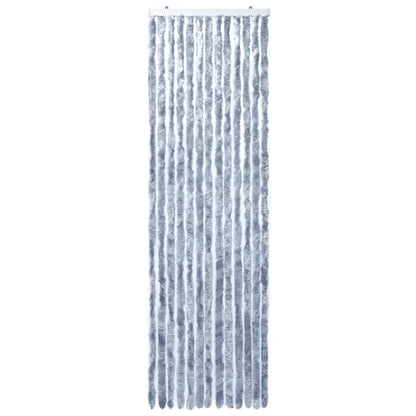 Vliegengordijn 56x185 cm chenille zilverkleurig 56 x 185 cm Zilver