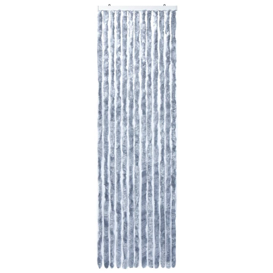 Vliegengordijn 56x185 cm chenille zilverkleurig 56 x 185 cm Zilver