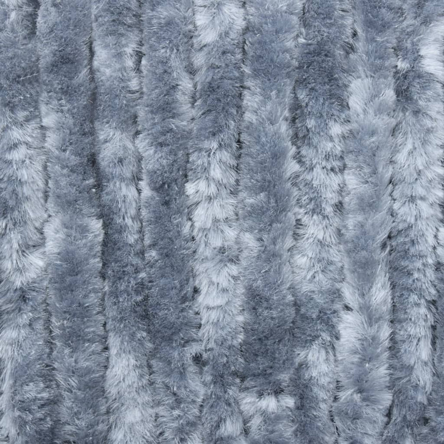 Vliegengordijn 56x185 cm chenille zilverkleurig 56 x 185 cm Zilver