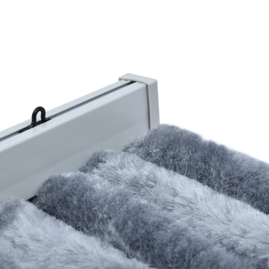 Vliegengordijn 90x220 cm chenille zilverkleurig 90 x 220 cm Zilver