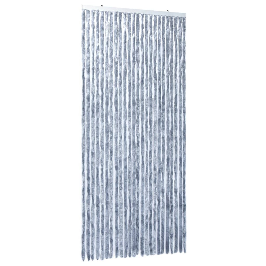 Vliegengordijn 100x220 cm chenille zilverkleurig 100 x 220 cm Zilver