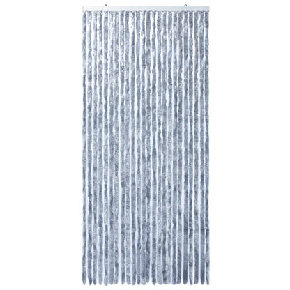 Vliegengordijn 100x220 cm chenille zilverkleurig 100 x 220 cm Zilver