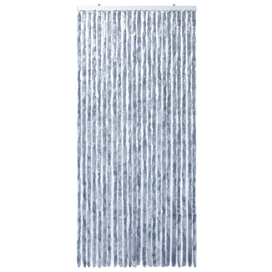 Vliegengordijn 100x220 cm chenille zilverkleurig 100 x 220 cm Zilver