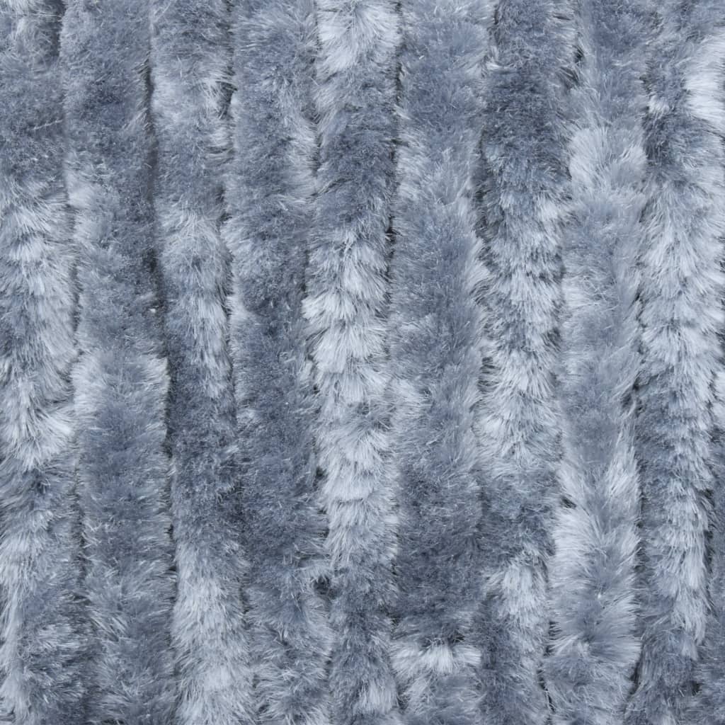 Vliegengordijn 100x220 cm chenille zilverkleurig 100 x 220 cm Zilver