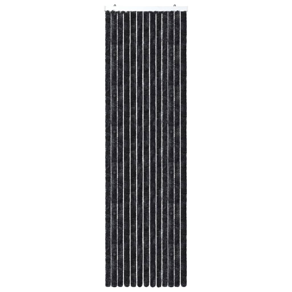 Vliegengordijn 56x185 cm chenille antraciet 56 x 185 cm Antraciet
