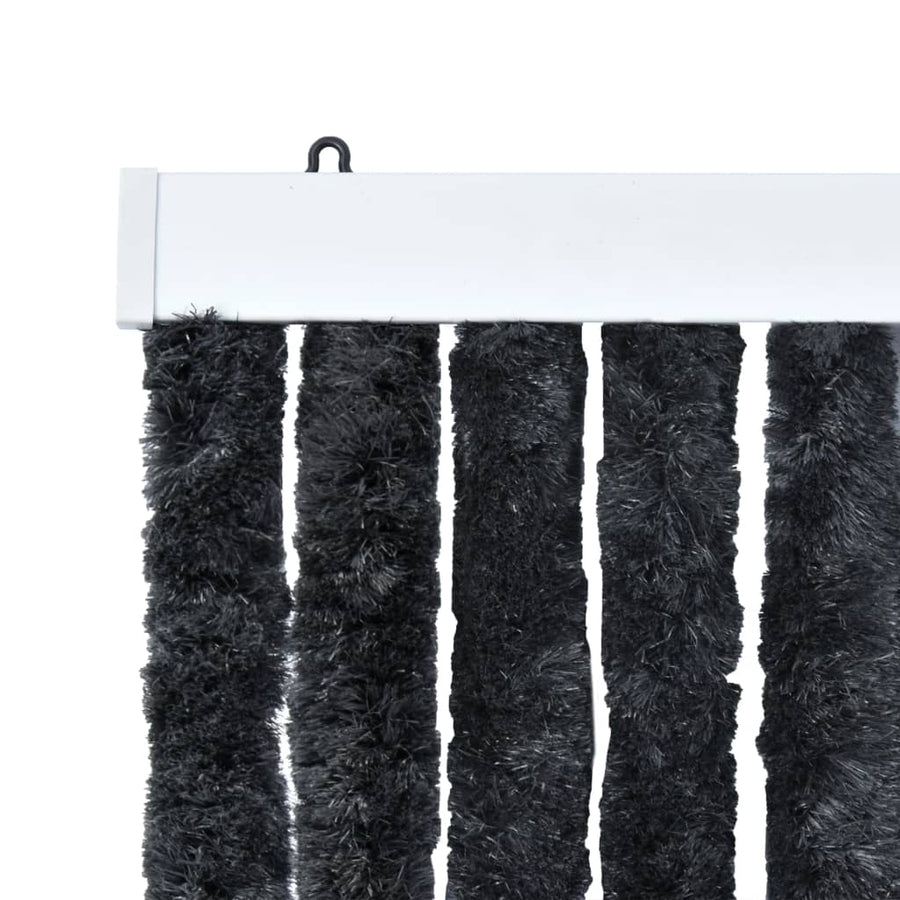 Vliegengordijn 56x185 cm chenille antraciet 56 x 185 cm Antraciet