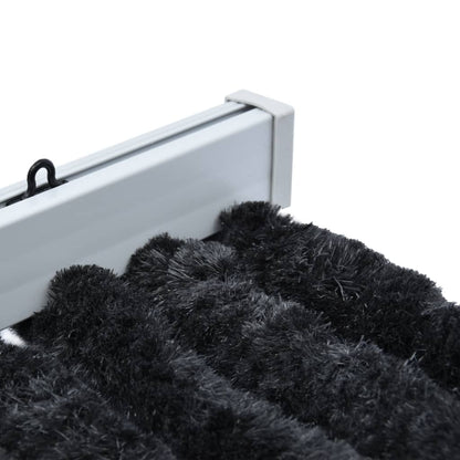 Vliegengordijn 90x220 cm chenille antraciet 90 x 220 cm Antraciet