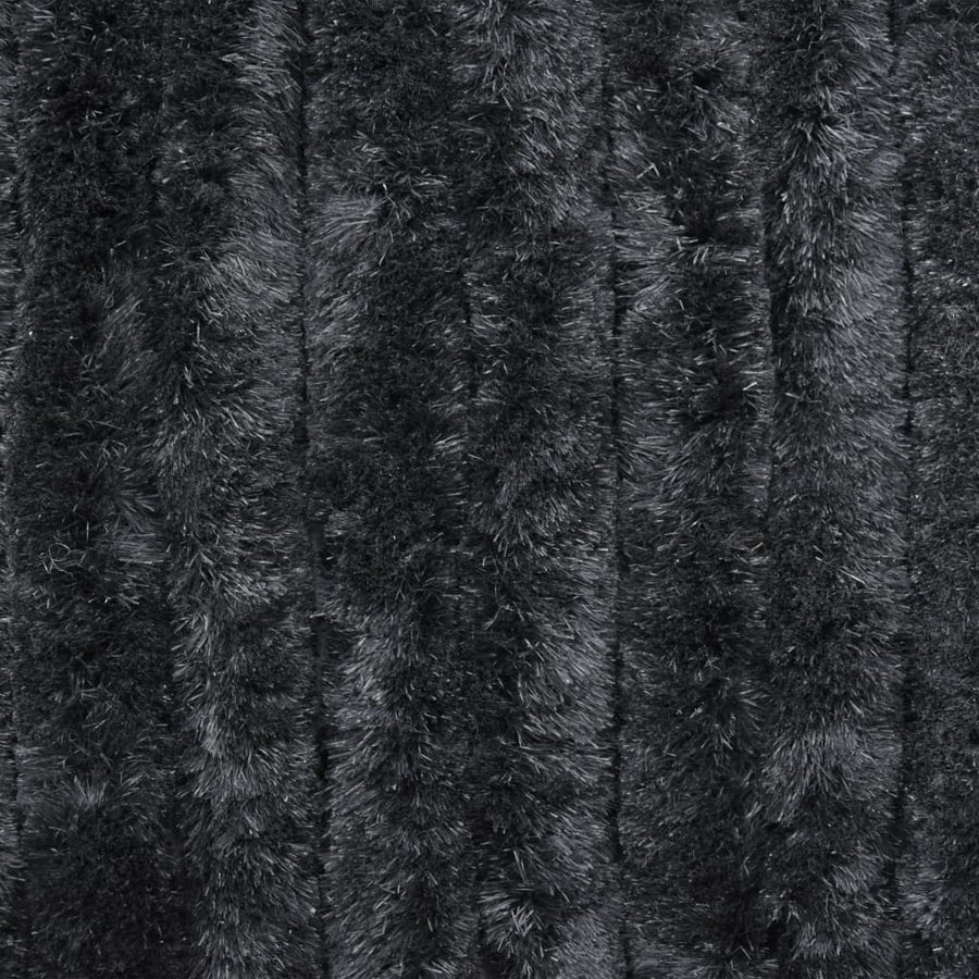 Vliegengordijn 90x220 cm chenille antraciet 90 x 220 cm Antraciet