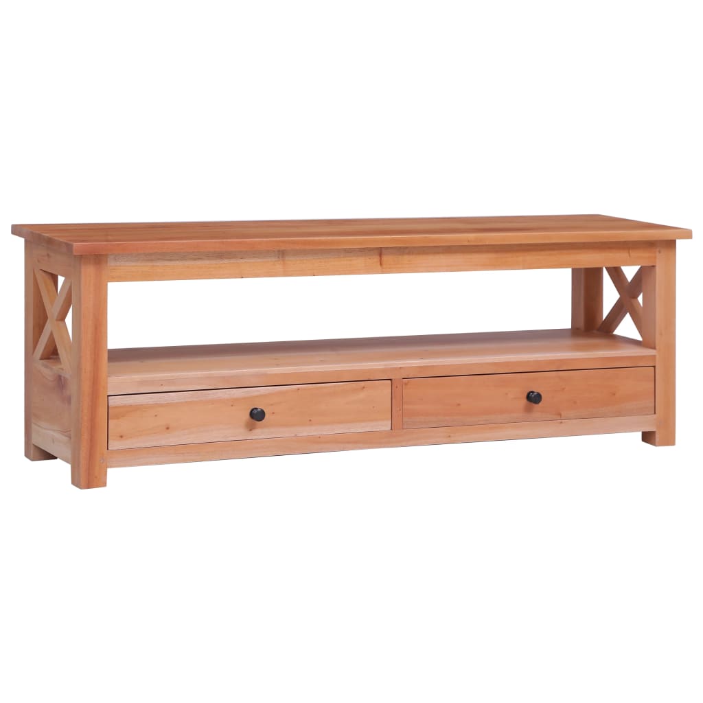 Tv-Meubel Massief Mahoniehout 120 x 30 x 40 cm Naturel