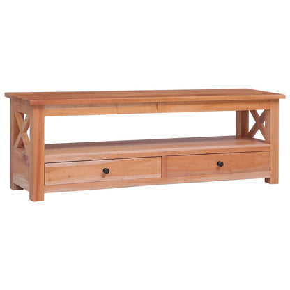 Tv-Meubel Massief Mahoniehout 120 x 30 x 40 cm Naturel